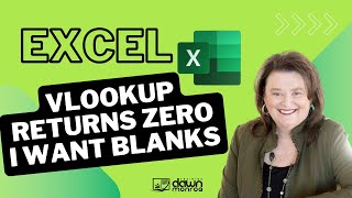Excel VLOOKUP Returns Zero Values - Need Blanks Instead