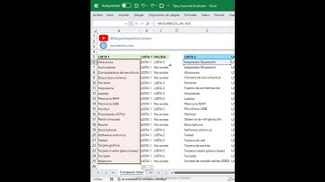 Comparar 2 listas en Excel usando BUSCARX #shorts