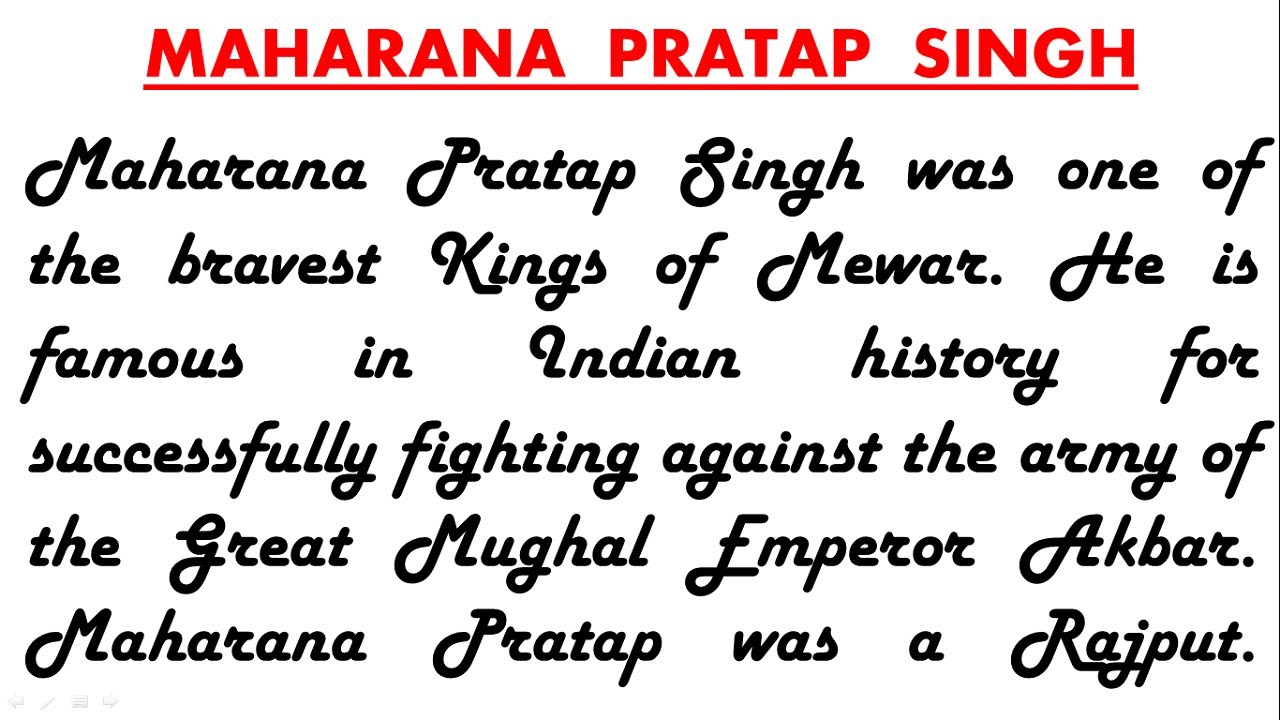 essay on maharana pratap 200 words in english