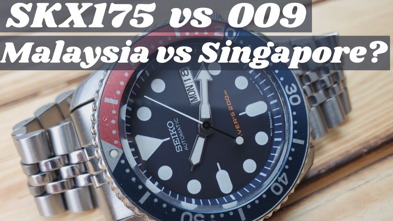 Are the SKX009 and SKX175 the same? Singapore vs Malaysia ? - YouTube