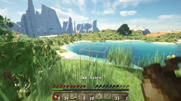 Is this even Minecraft  No Cubes mod + Physics + Raytraced Shaders!