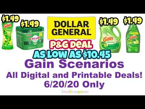 Dollar General Gain Scenarios 6/20/20! All Digital and Printable Deals!