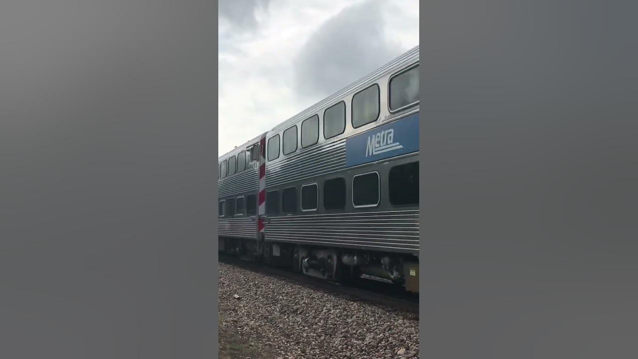 Rare metra double header on the metra milwaukee west line in roselle