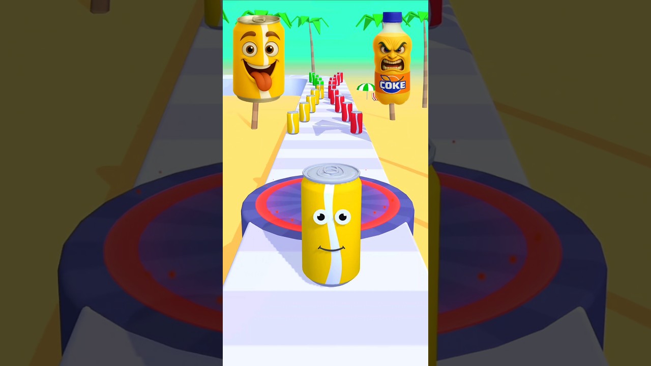 Juice Run Lvl.86 - Coke Bottle is Making Fun of Juice Can 🍹😡 
