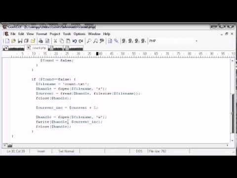95   Creating a File Based Unique Hit Counter Part 3   PHP Tutorials