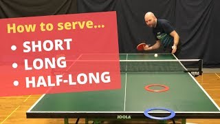How to serve short, long and half-long (with Craig Bryant)