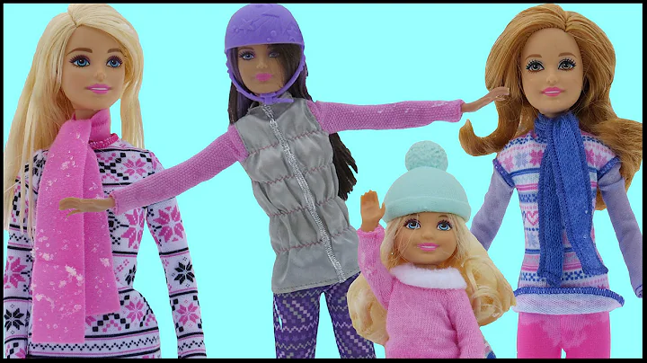 SNOWBOARDING! Barbie, Chelsea, Stacie & Skipper SL...