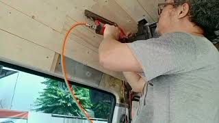 Ep.1 DIY camper van มาทำรถบ้านกันเถอะ ติดตั้งผนังและเพดานในรถ toyota hiace หัวจรวด