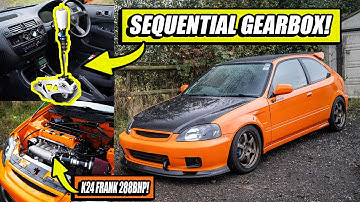 K24 CIVIC HATCH WITH SEQUENTIAL GEARBOX!  Exclusive Feature!