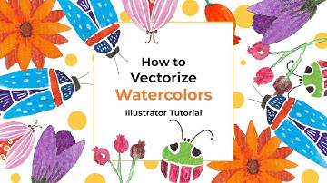 How to Vectorize Watercolors In Illustrator