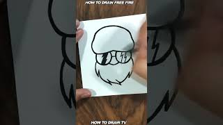 How to draw Cartoon of free fire - simple drawing