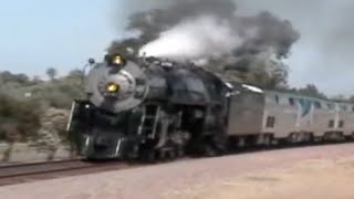 Santa Fe 3751 Steam Engine On The AAPRCO Special to San Diego 9/21/08