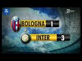 2012 13 9 28 10 2012 Bologna INTER 1 3 Ranocchia Milito Cherubin Cambiasso 90 Minuto Rai2 
