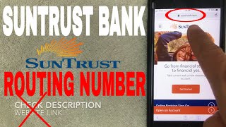 ✅  SunTrust ABA Routing Number - Where Is It? 🔴