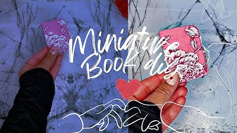 Mini book binding marathon / how to make miniature book diy 📖 / step by step detailed tutorial