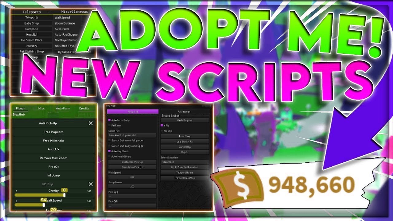 SCRIPT] Adopt Me Script Hack & Auto Farm & Roblox - YouTube