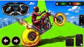 99% Fail! Gt Bike Stunt Game 3d Mega Ramp Challenge Game || New Bike Gaming Video screenshot 5