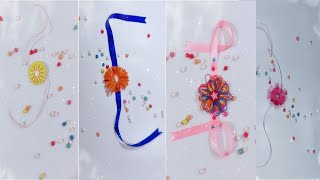 Hand made Rakhi making idea/DIY/5 min Craft/HOW TO MAKE RAKHI/Friendship Band/Hand band/Wool flower.