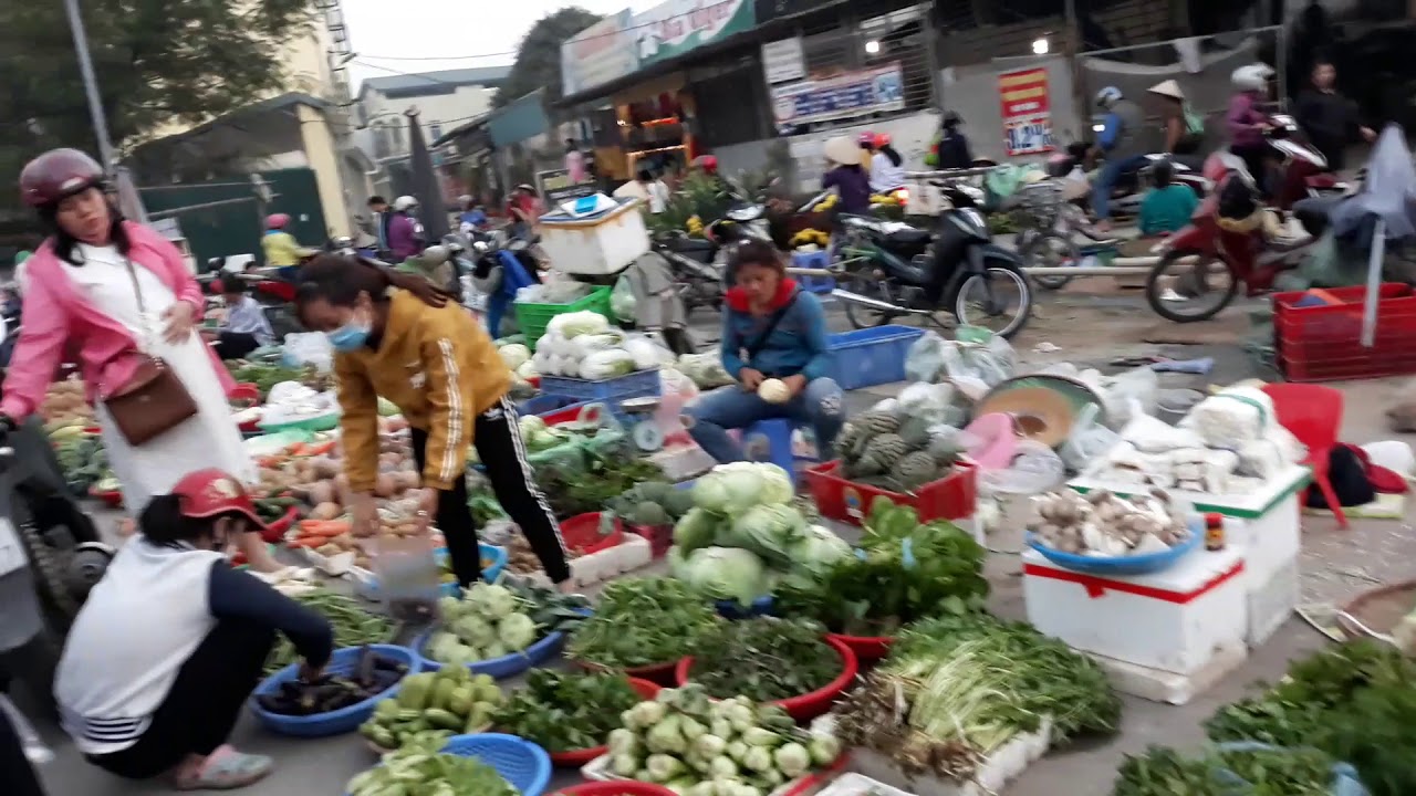 Đi chợ đường phố Minh Phương mua đồ rẻ nhất Việt Trì, Phú Thọ - YouTube