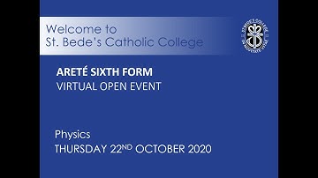 Sixth Form Virtual Open Evening - Physics