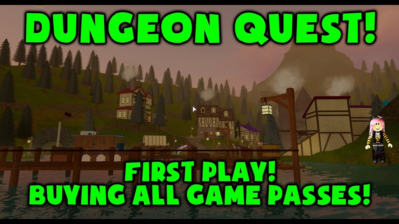 New Dungeon Quest 4k Buying All Game Passes Roblox Dungeon