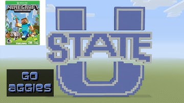 Minecraft: Utah State University Logo (Pixel Art Showcase)
