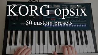 KORG opsix 2.0 demo  50 custom presets (No Talking)