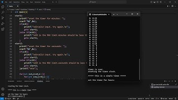 making a simple timer clock in C