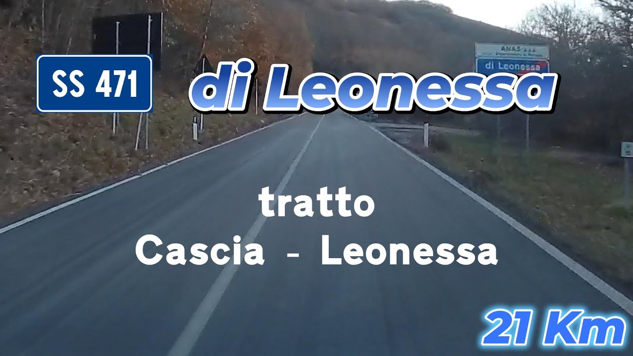 SS 471 di Leonessa// tratto Cascia Leonessa