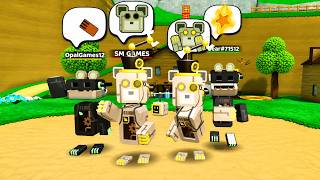 Robot Squad vs Every Hardcore Boss! | Super Bear Adventure Multiplayer Gameplay Walkthrough screenshot 2