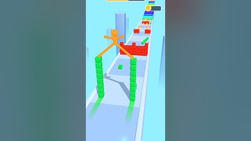 cube stack run 3d hyper casual gameplay #shorts #funnygames #gamingshorts