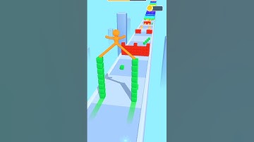 cube stack run 3d hyper casual gameplay #shorts #funnygames #gamingshorts