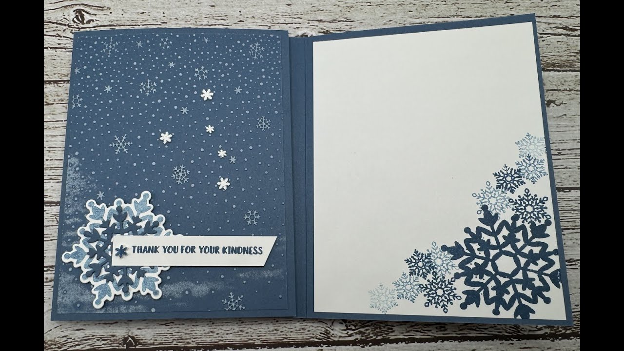 One of a Kind Snowflake with Embossing Folder Technique with Brayer ...