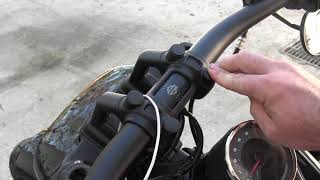 Riser Caps for Harley Fat Bob, blackout those silver bolts