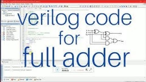 Full Adder in Verilog | Verilog HDL Tutorial