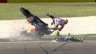 Motogp.com's compilation of the biggest crashes and wobbles seen in
2016. subscribe to motogp on : http://goo.gl/iv00s visit official
website: htt...