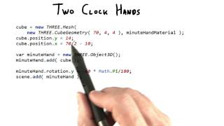 Two Clock Hands - Interactive 3D Graphics