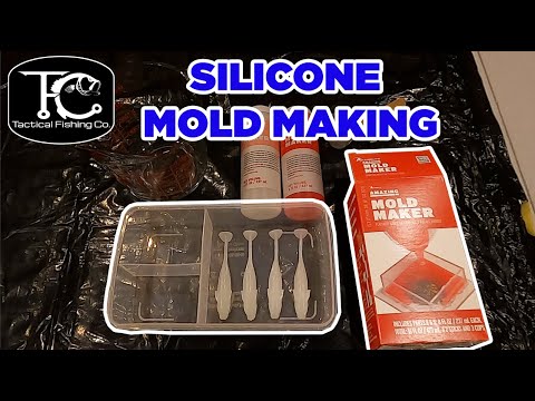How To Make Silicone Open Pour Fishing Lure (Swim Bait) Molds 