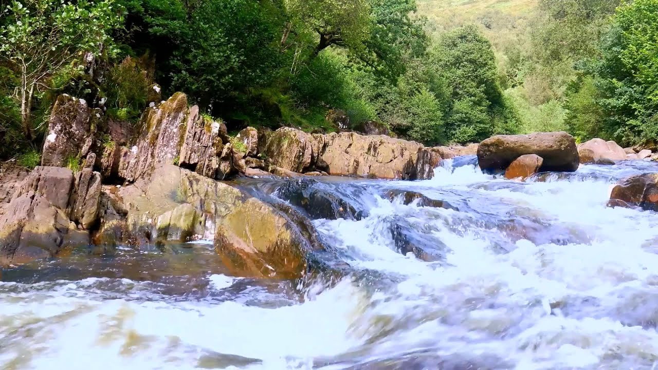 Rushing River White Noise | 10 Hours of Mountain Stream & Rapids for Insomnia Relief