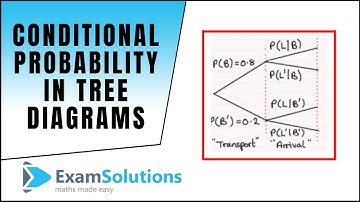 Calculating Conditional Probability in tree diagrams : ExamSolutions Maths Revision