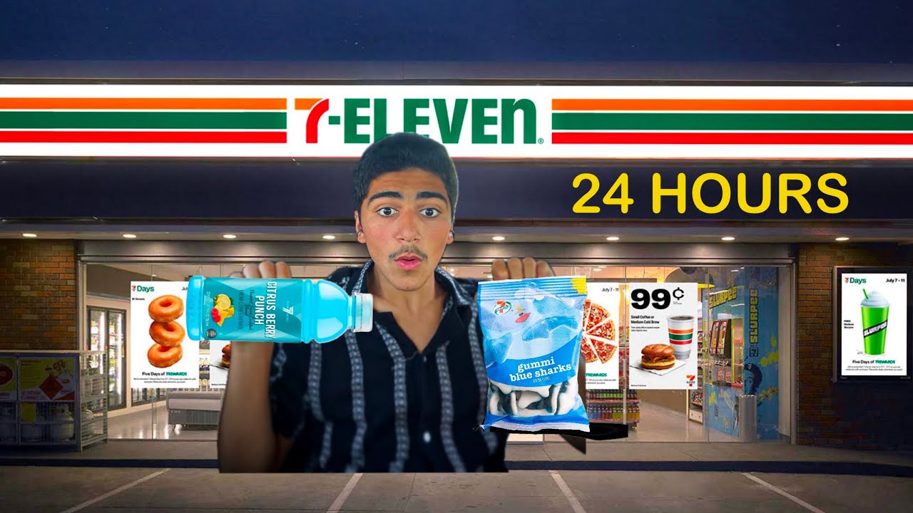 I ate only 7eleven foods for 24 hours! YouTube