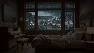 The Cozy Room with Relaxing Rain Sounds - a Pleasant Atmosphere for Deep Sleep and Stress Relief