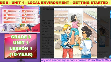 Môn Tiếng Anh - grade 9 - unit 1 - local environment - getting started (10-year)