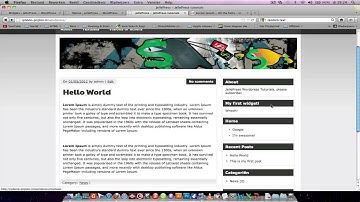 tạo mới widget và tùy chỉnh slidebar- xay dung website wordpress