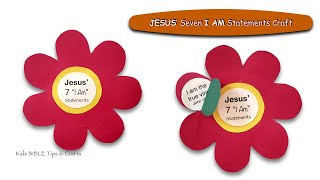 JESUS’ seven I AM Statements Craft | Sunday school craft idea | Gospel of John