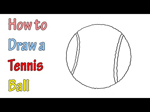 How to Draw a Tennis Ball - VERY EASY | FOR KIDS