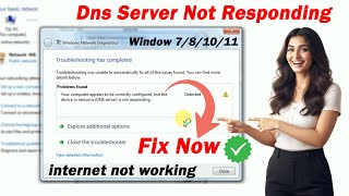 WiFi DNS Server Is Not Responding Problem Solved | Computer/Laptop Me Internet Nahi Chal Raha