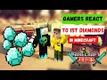 Gamers React When They Found 1st Diamond in Minecraft II @GamerFleet  II @Mythpat  II Minecraft