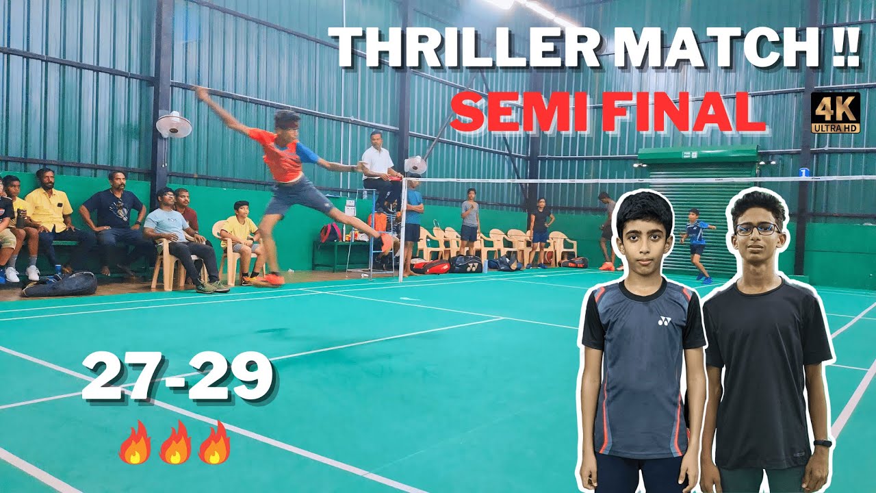 BALU GAUTHAM vs MS HARISH - Li-ning Junior Championship 2024 | Semi ...