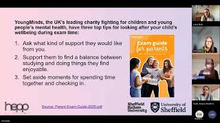Hepp Parent, Carer, Student and CPD Twilight Session - Exams, wellbeing and revision tips